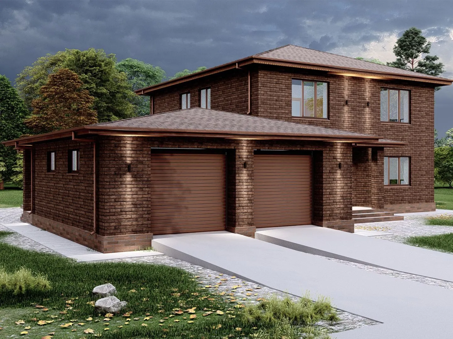 Двухэтажный дом 