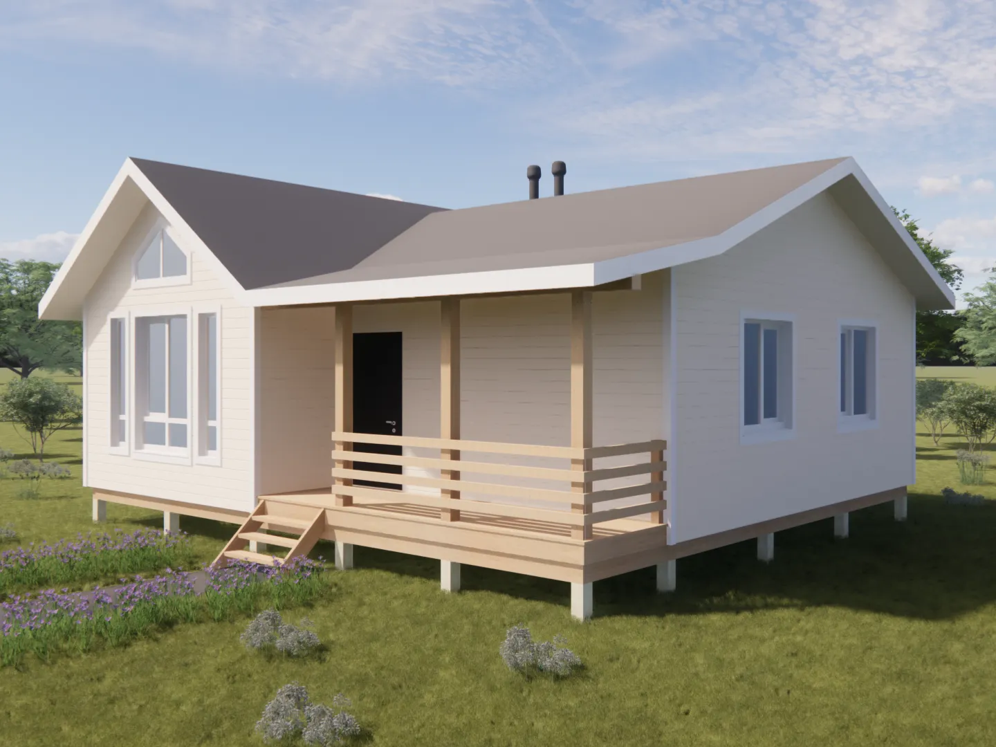 Одноэтажный дом КД-72