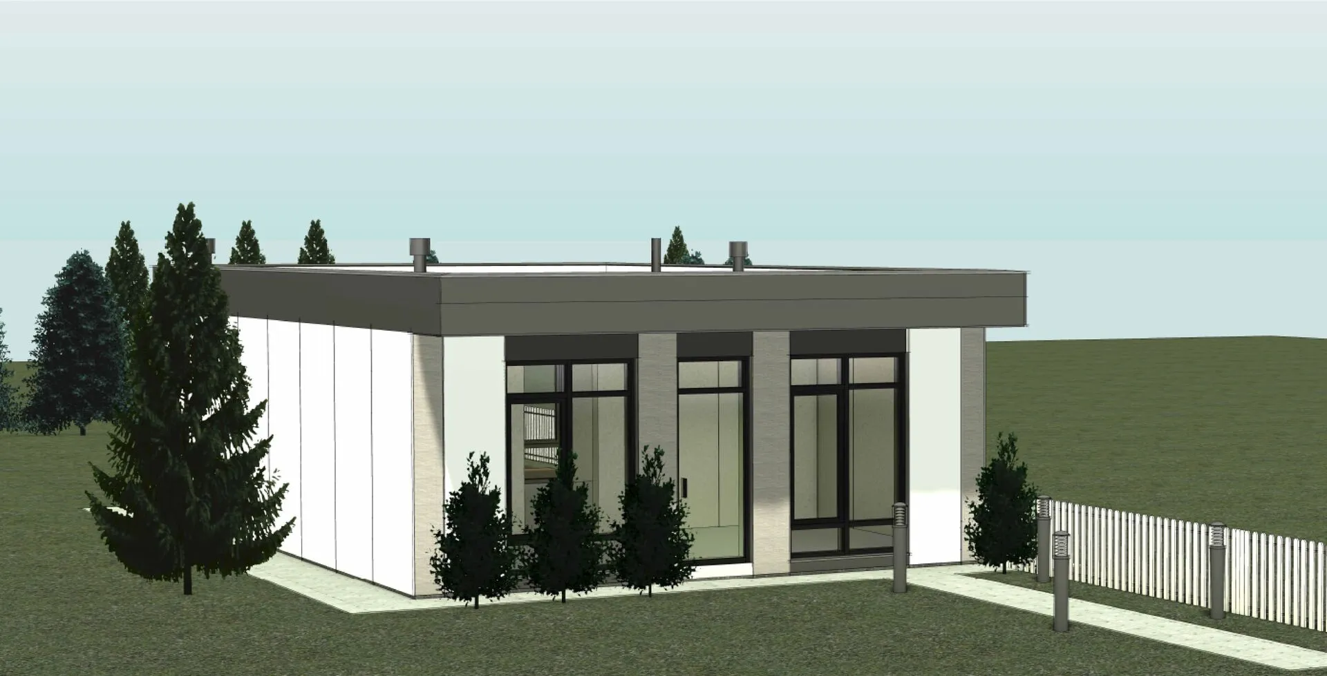 Одноэтажный дом Панорама 75м2