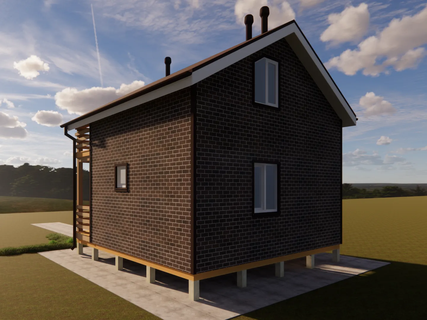 Двухэтажный дом 