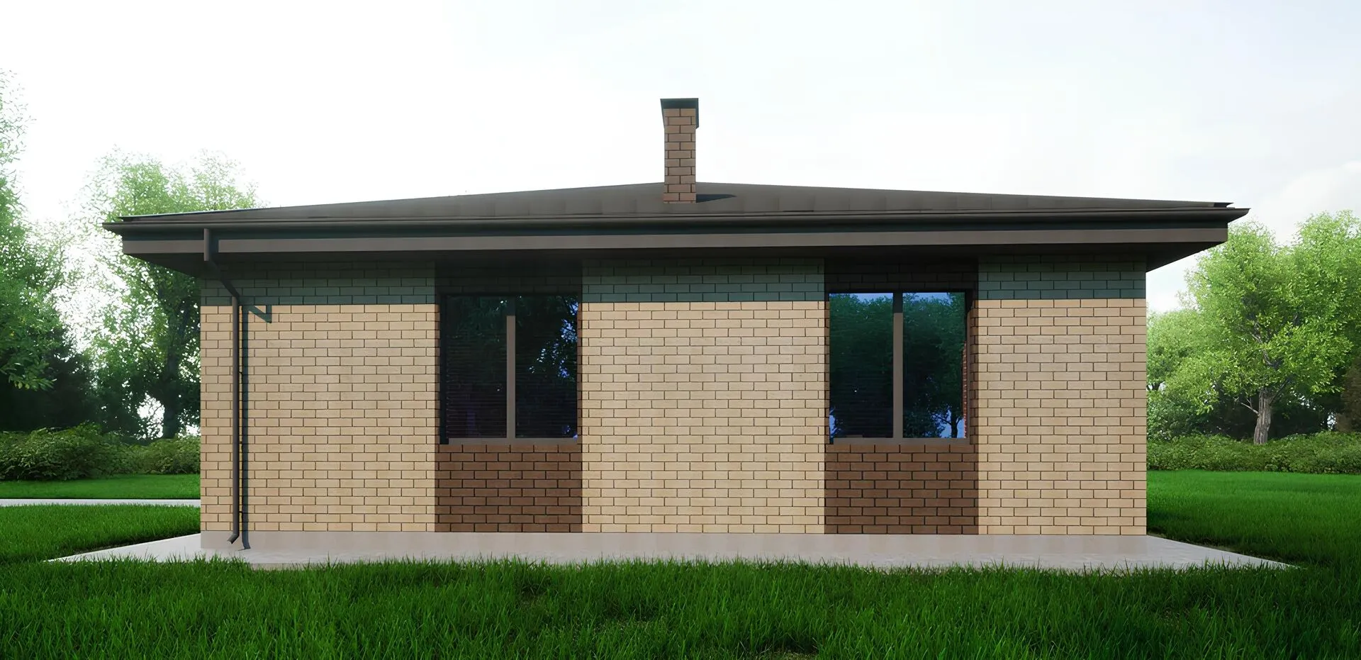 Кирпичный дом GS-80