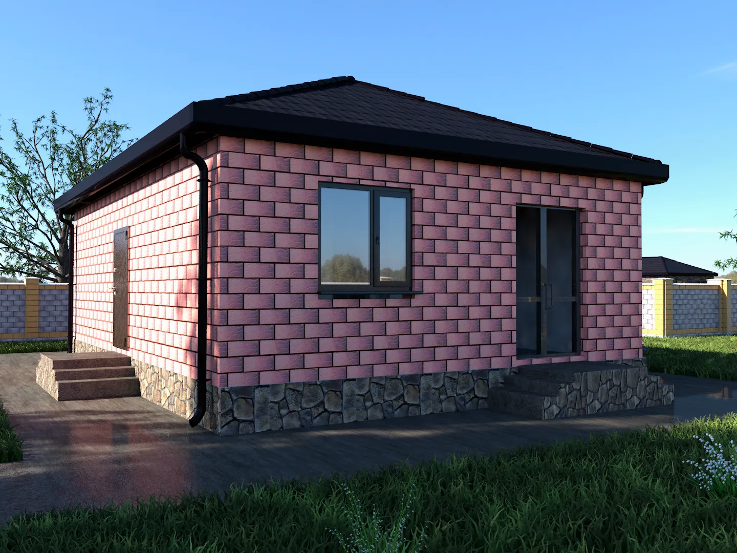 Одноэтажный дом Classic-W-60