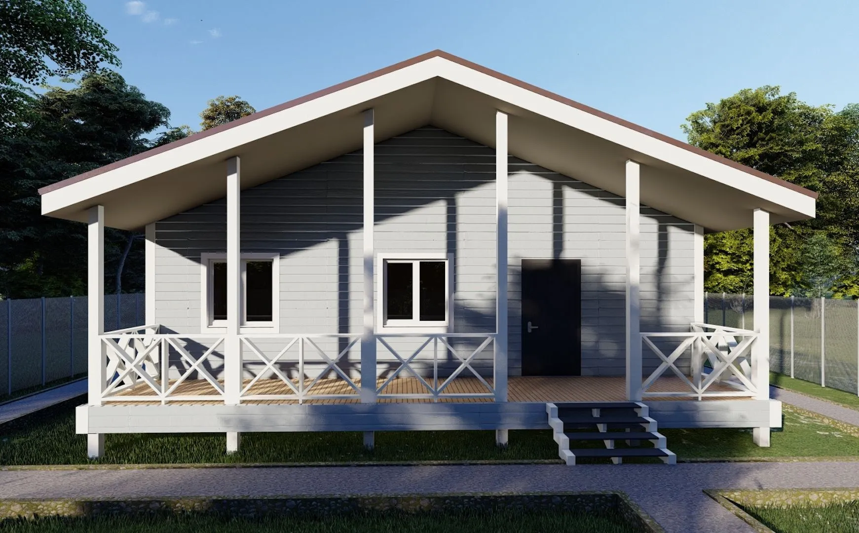 Дом каркасный 