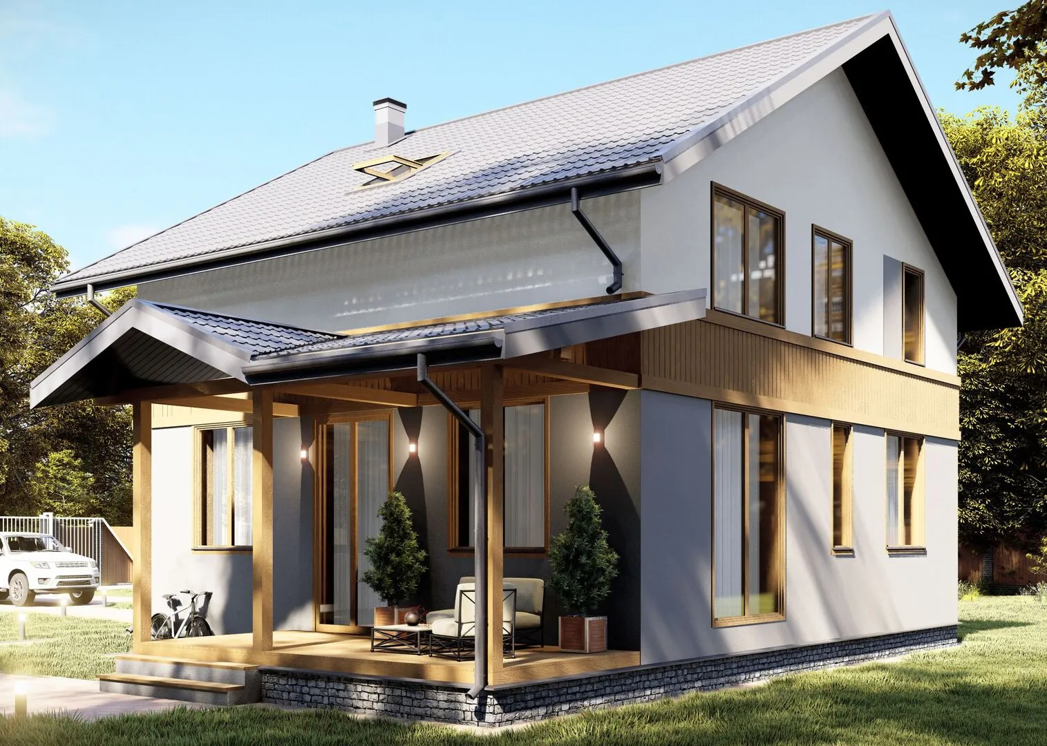 Двухэтажный жилой дом SA-150