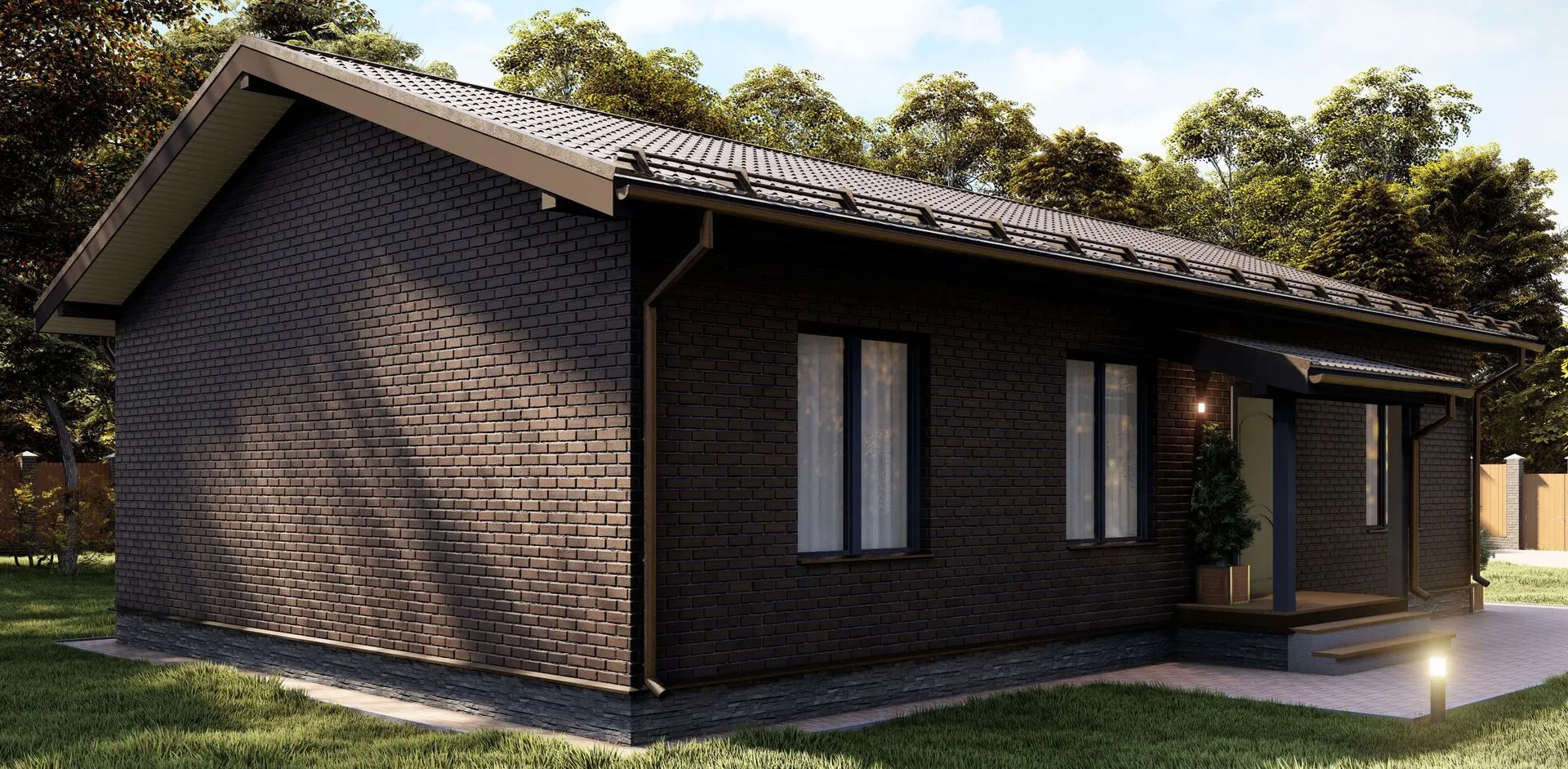 Одноэтажный жилой дом SA-100 OB