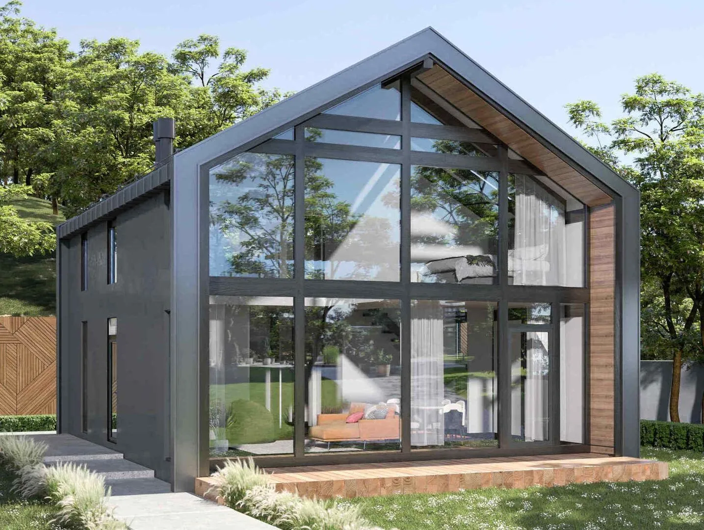 Двухэтажный дом Барн