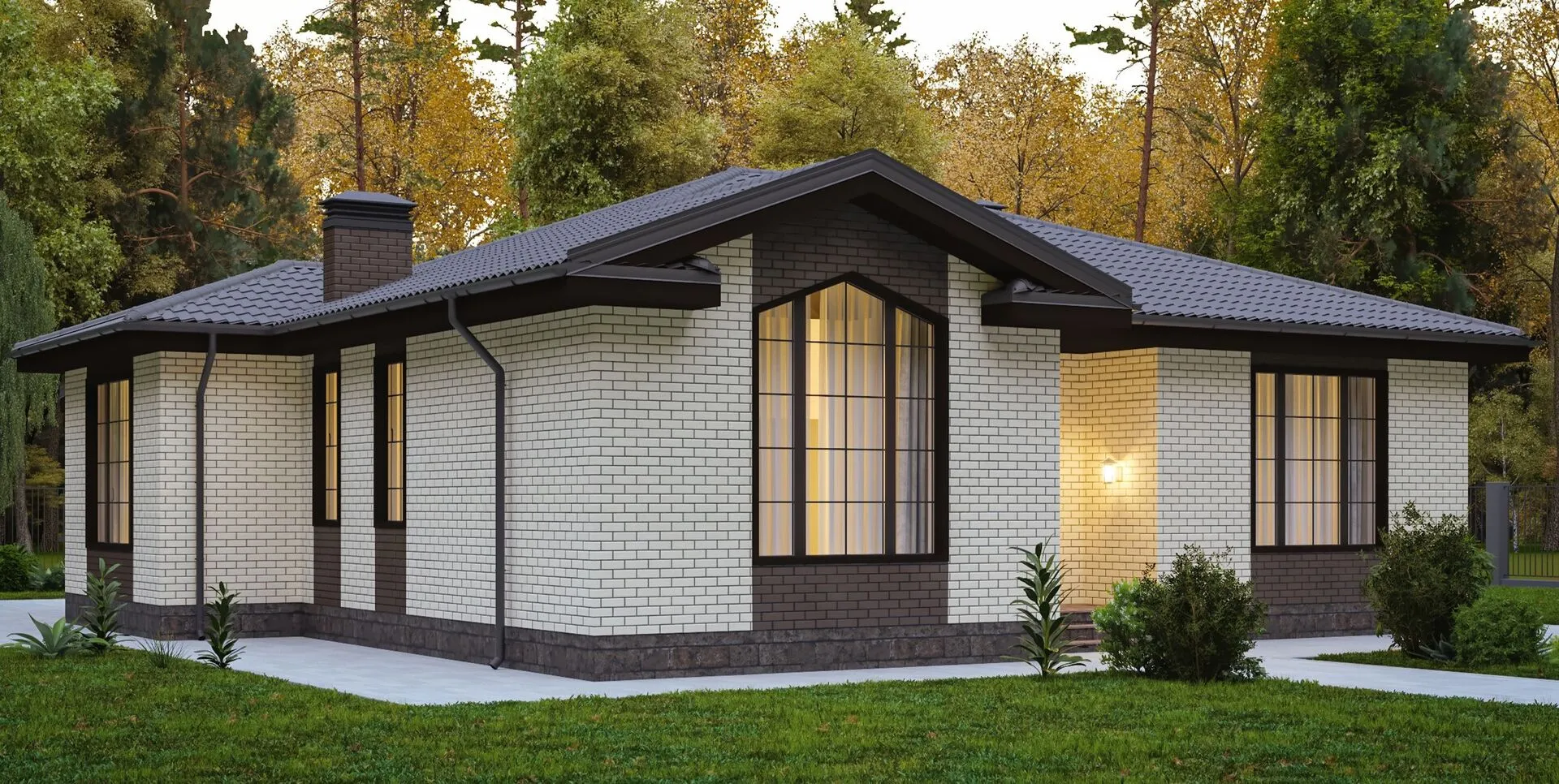 Одноэтажный дом БРАИТ-79