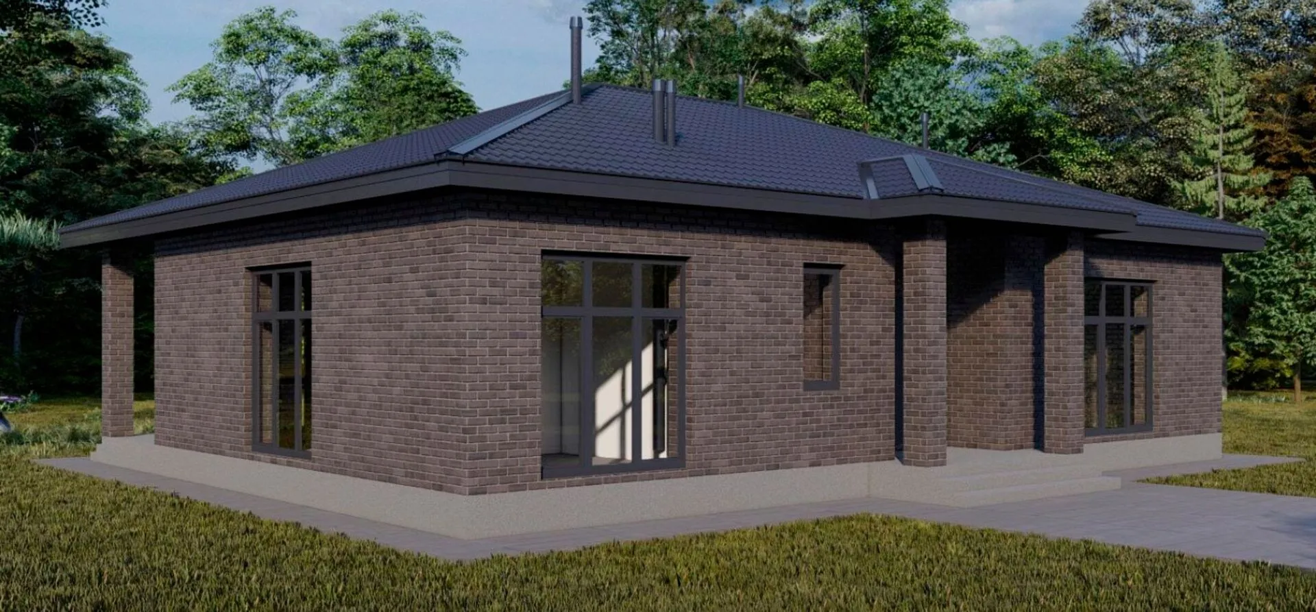 Одноэтажный дом ИП-147