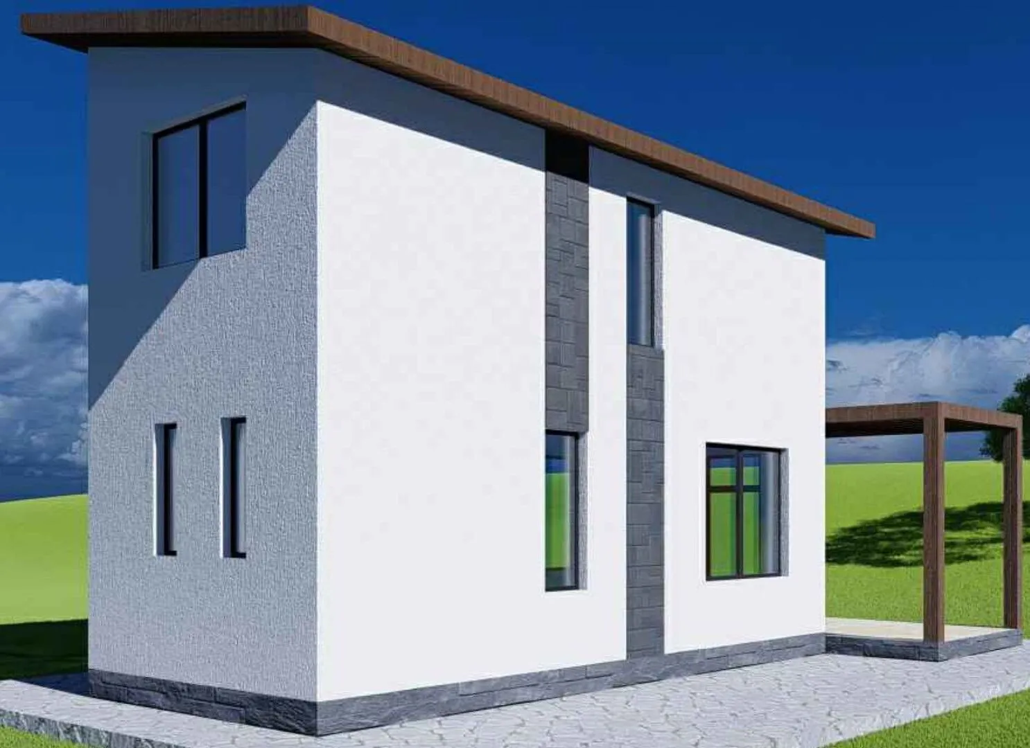 Двухэтажный дом MINI 01