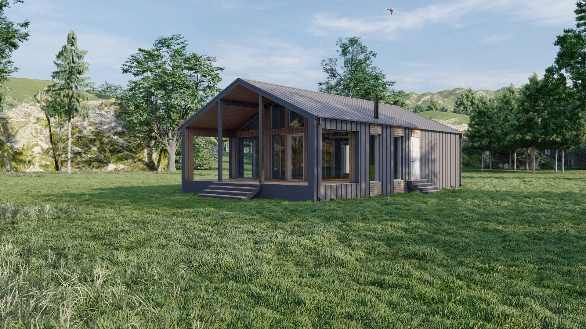 Одноэтажный Барнхаус 