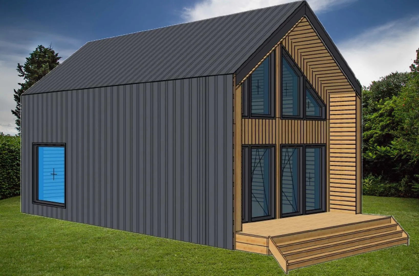 Барнхаус с антресолью 55