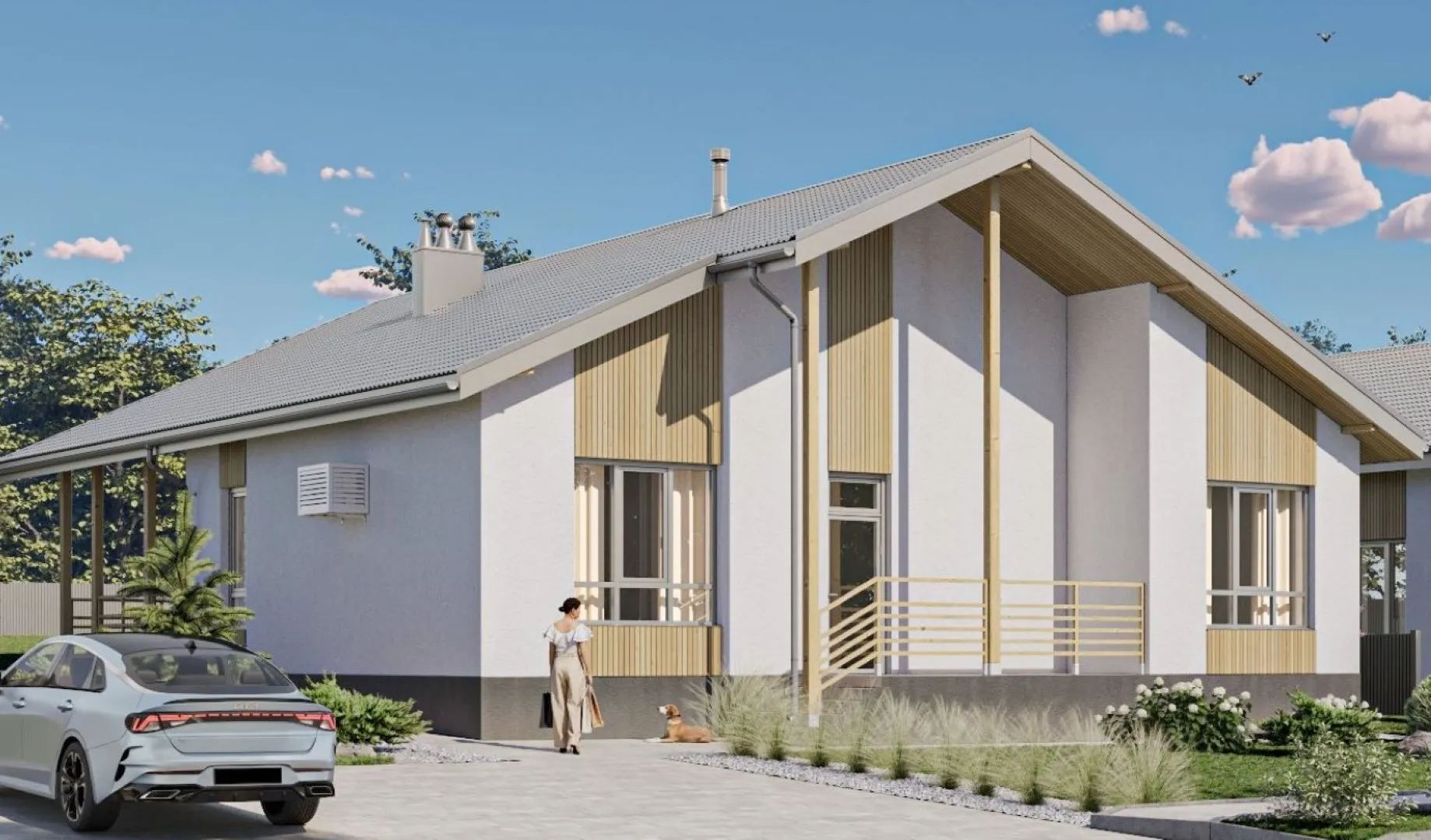 Индивидуальный жилой дом (тип L1), расположенный в п. Мичуринский