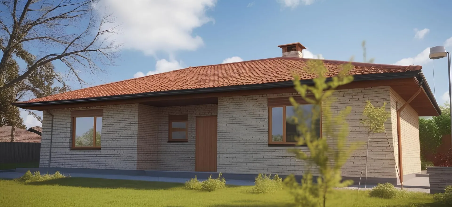 Одноэтажный дом 