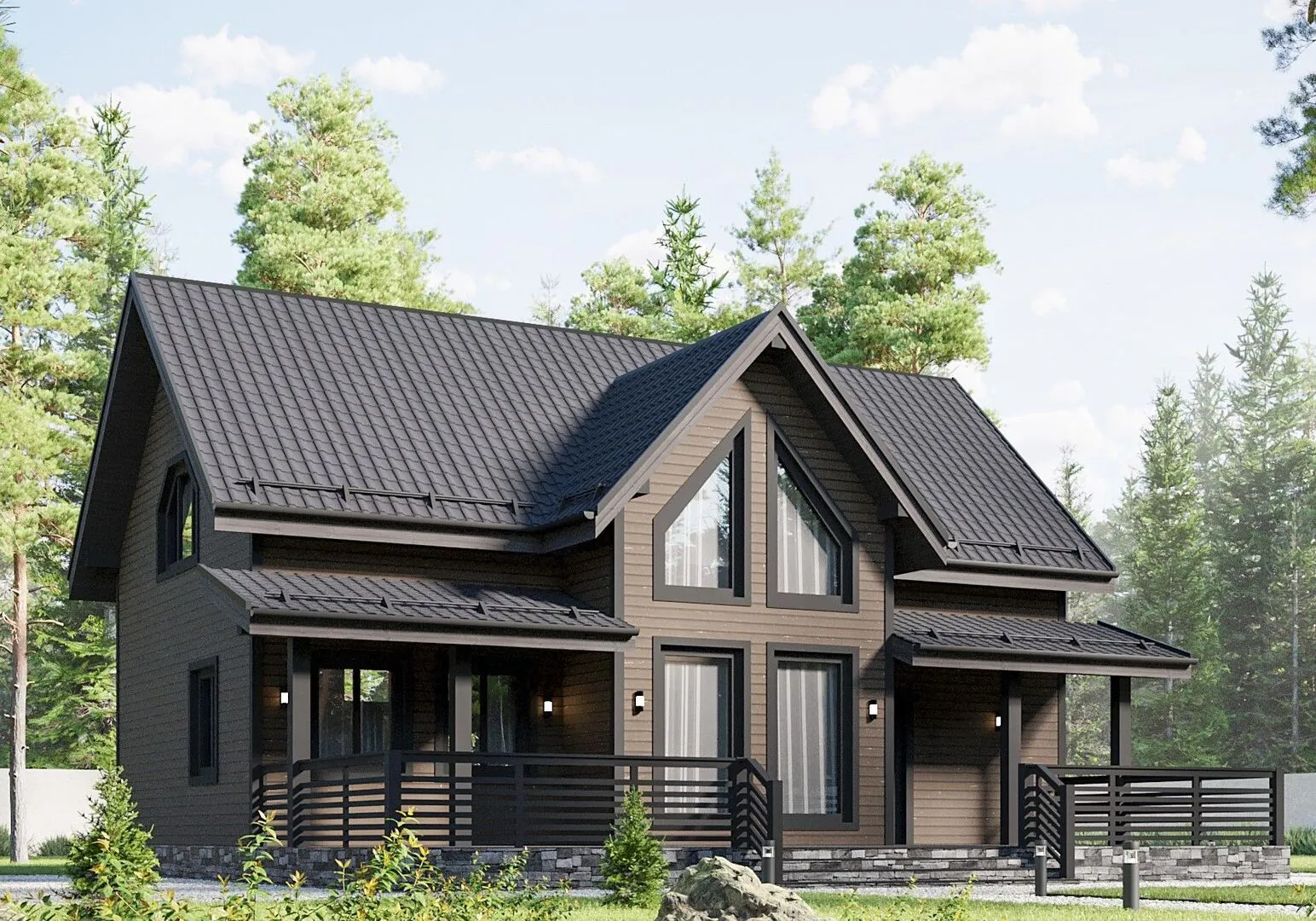 Каркасный дом К-60