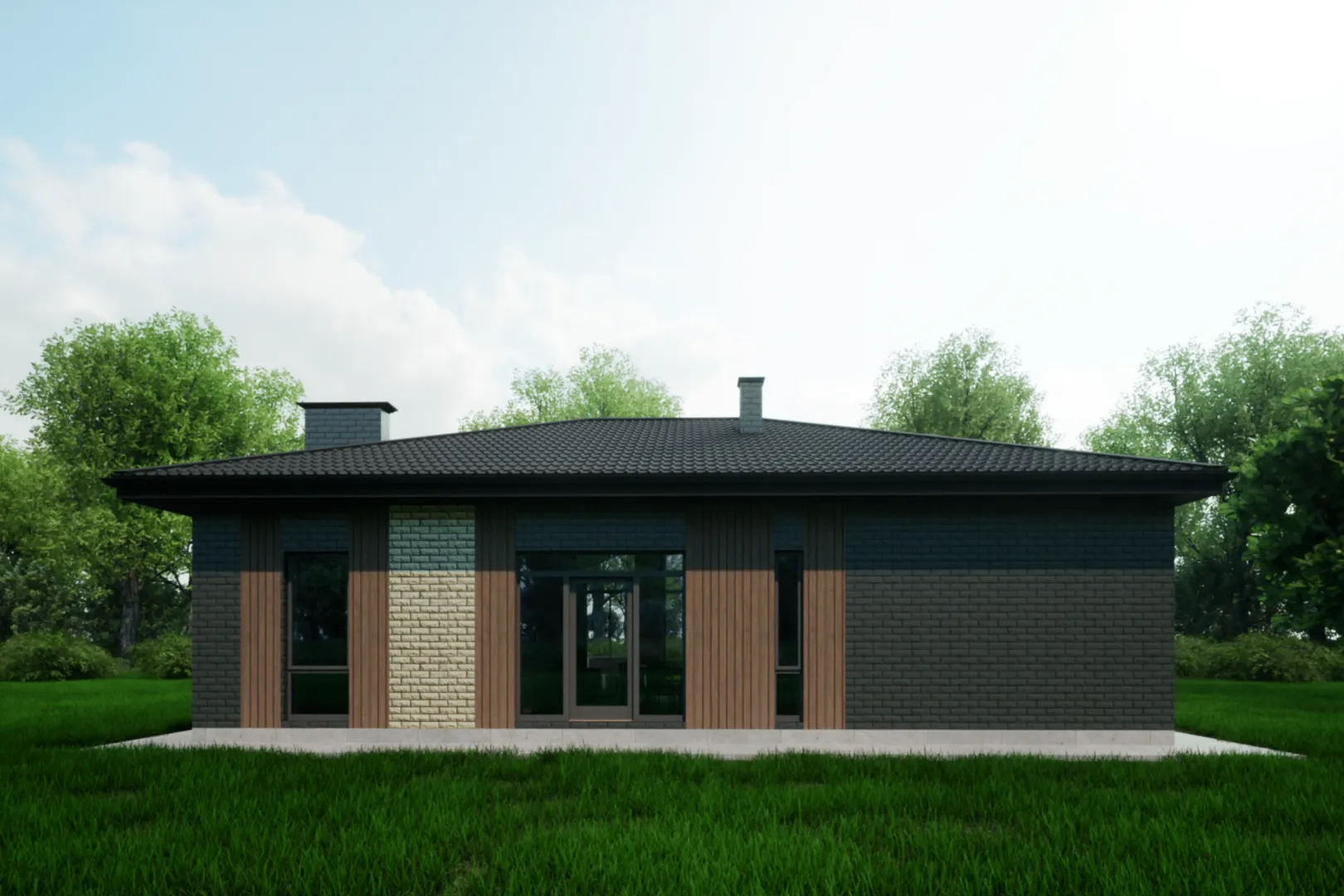 Кирпичный дом GS-106