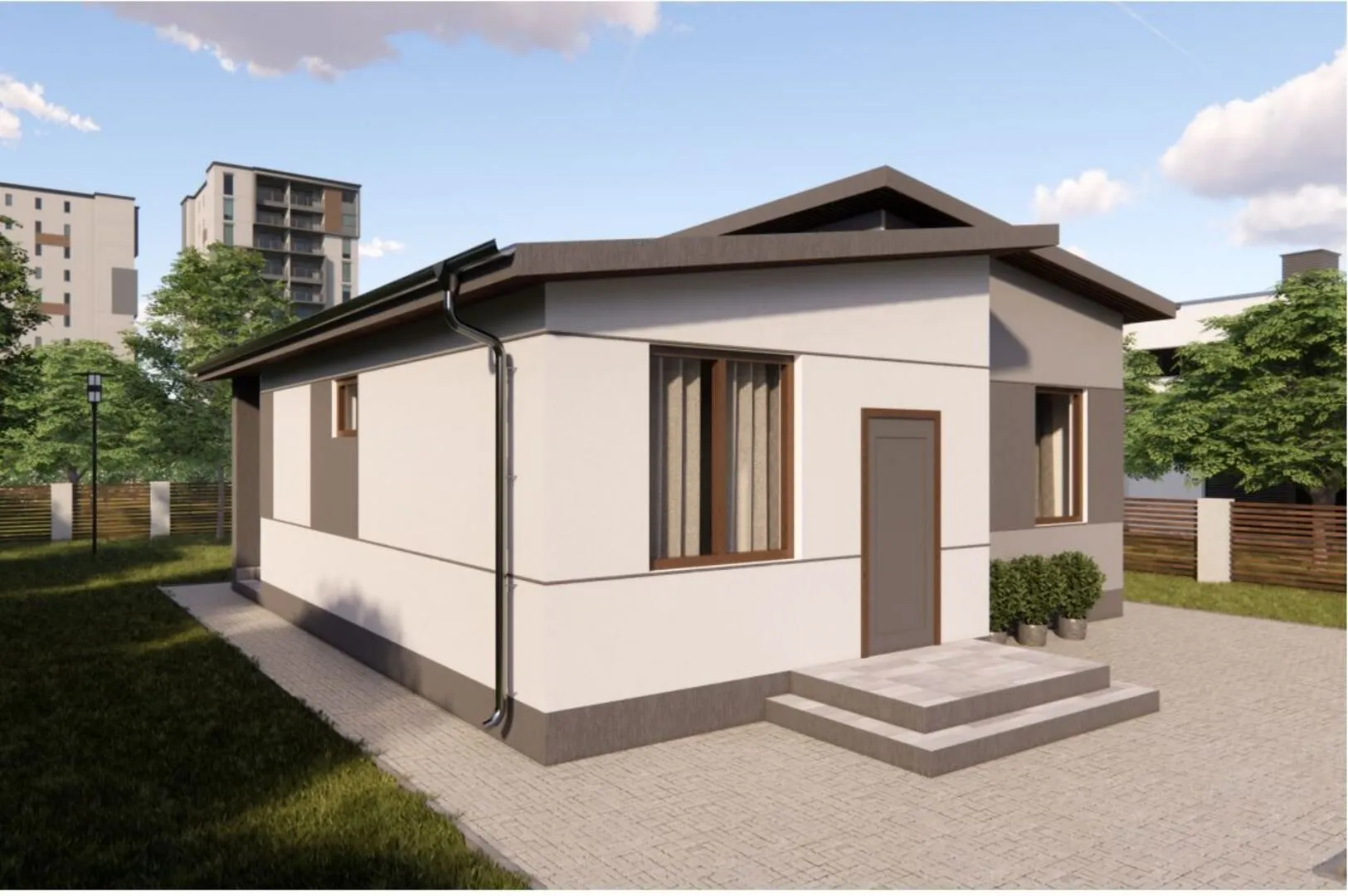 Одноэтажный жилой дом № 1