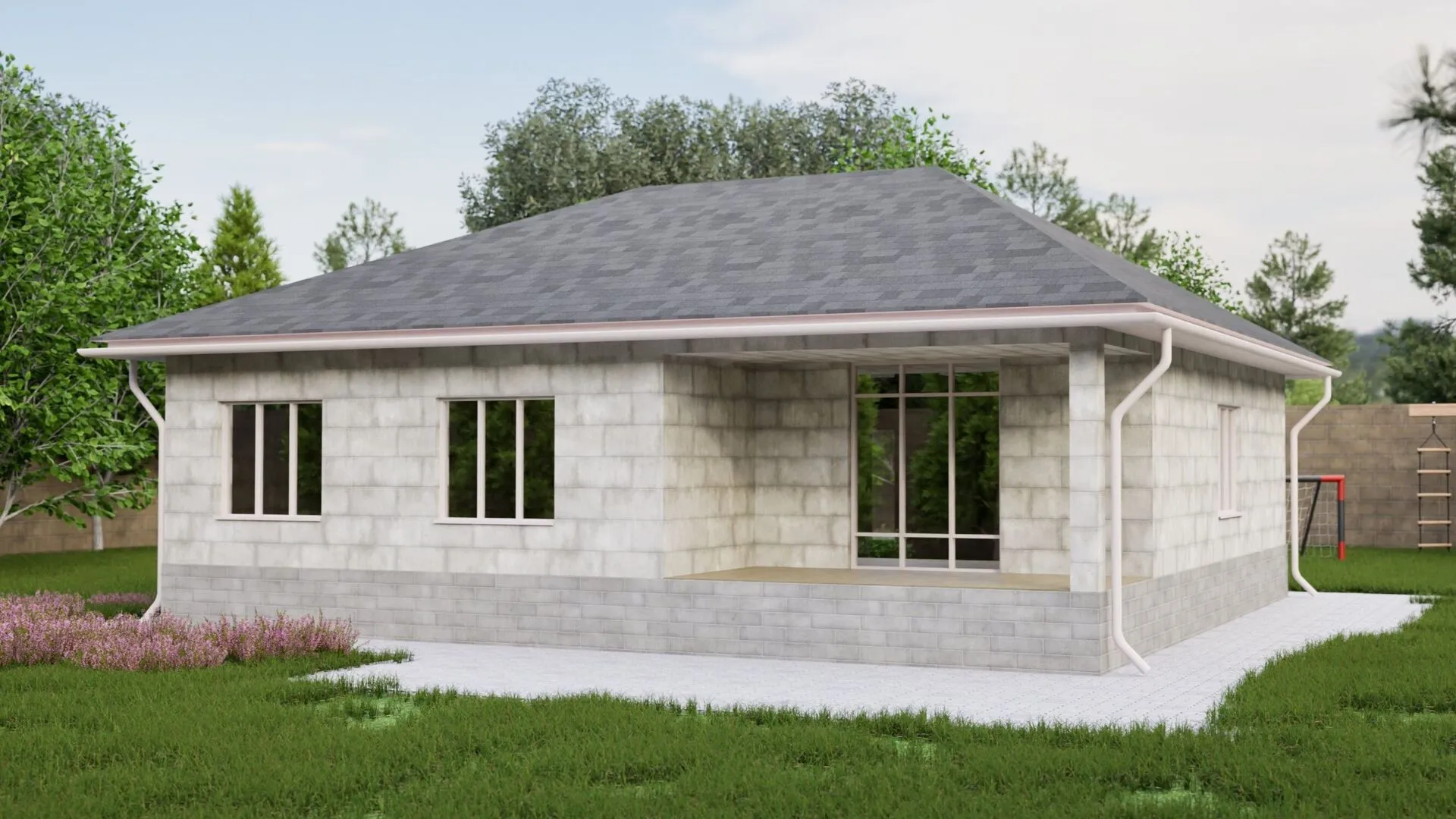 Одноэтажный дом 