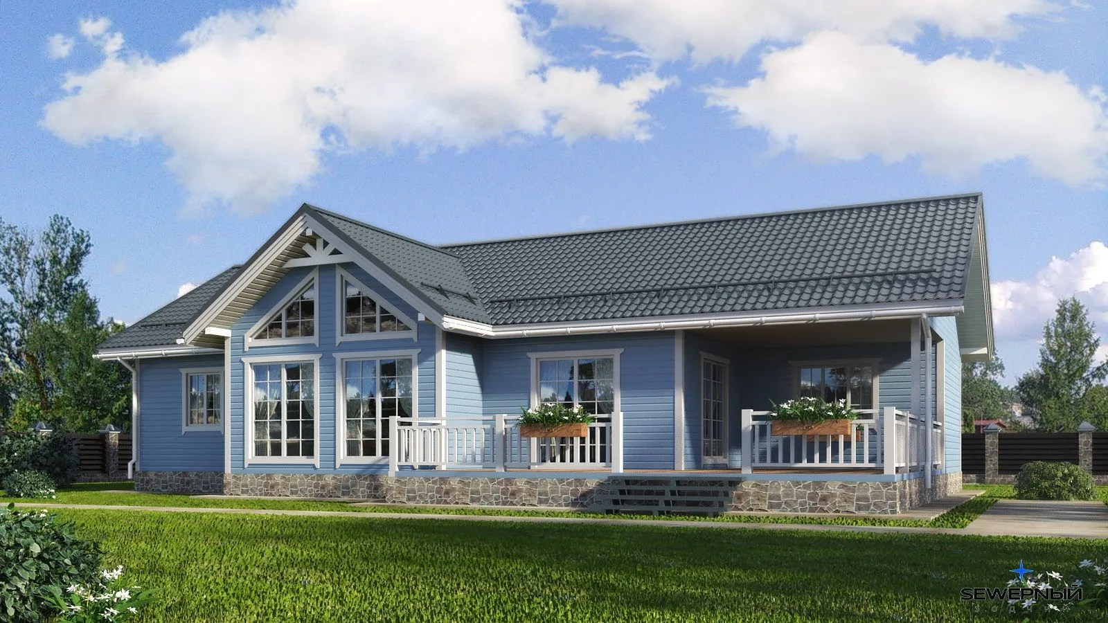 Загородный дом по проекту 