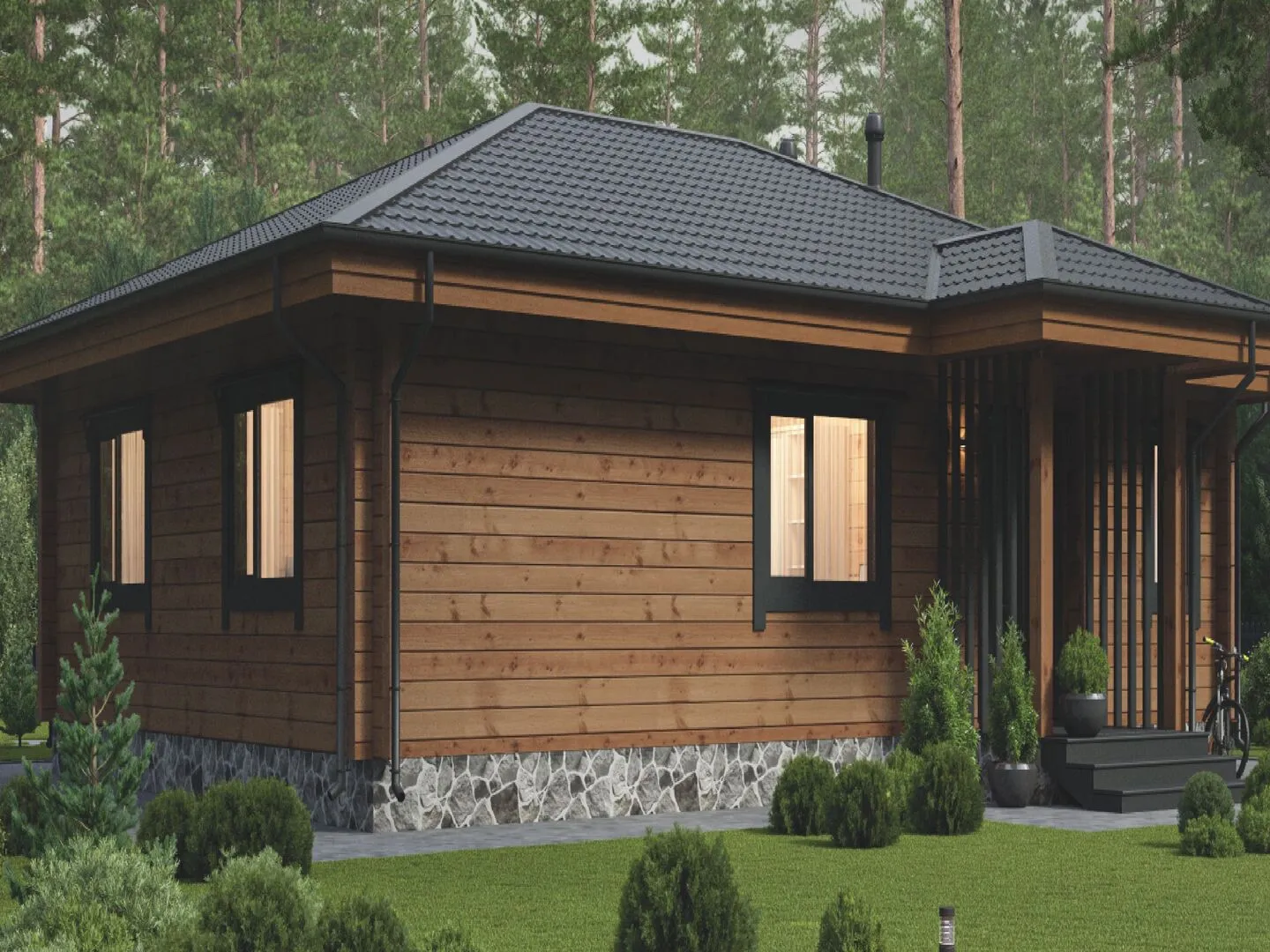 Дом из клееного бруса БД-94