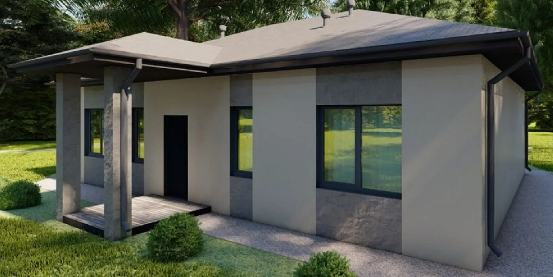 Одноэтажный дом Волков