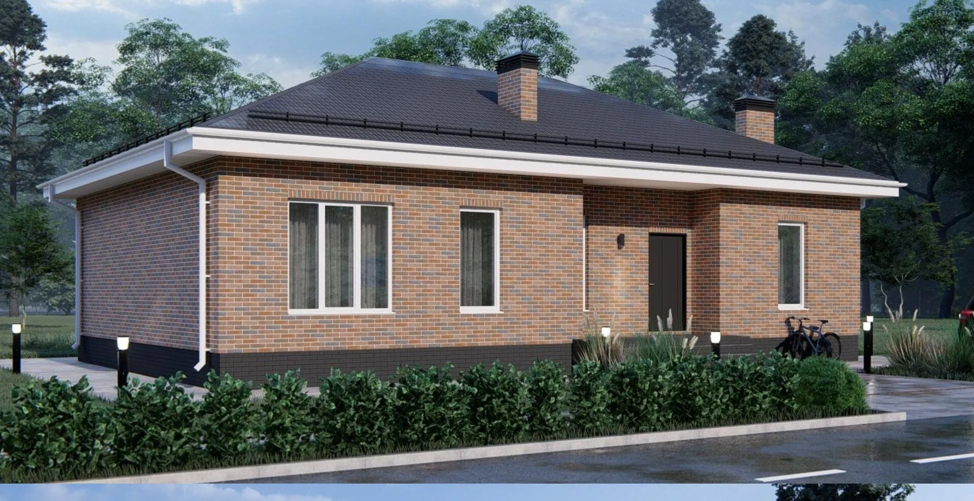 Одноэтажный дом 115 кв.м