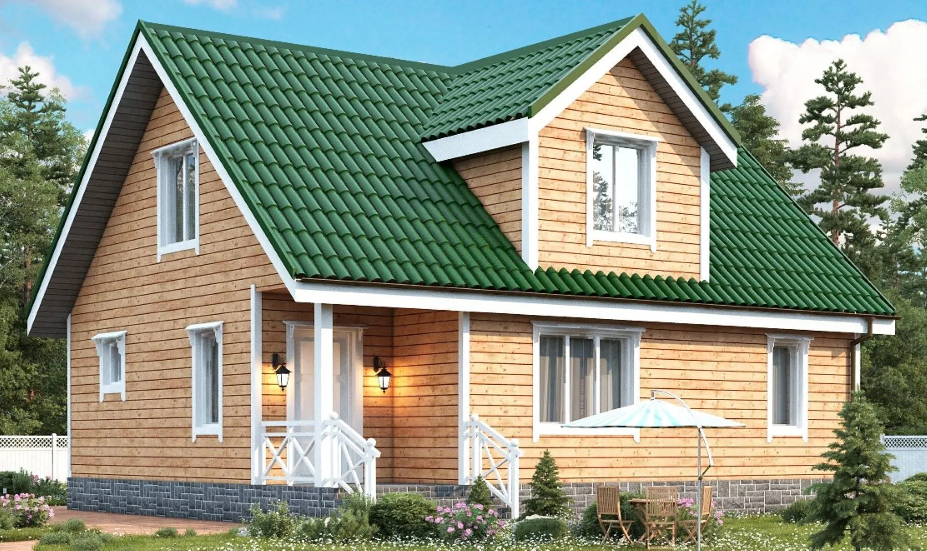 Дом из бруса Д-17