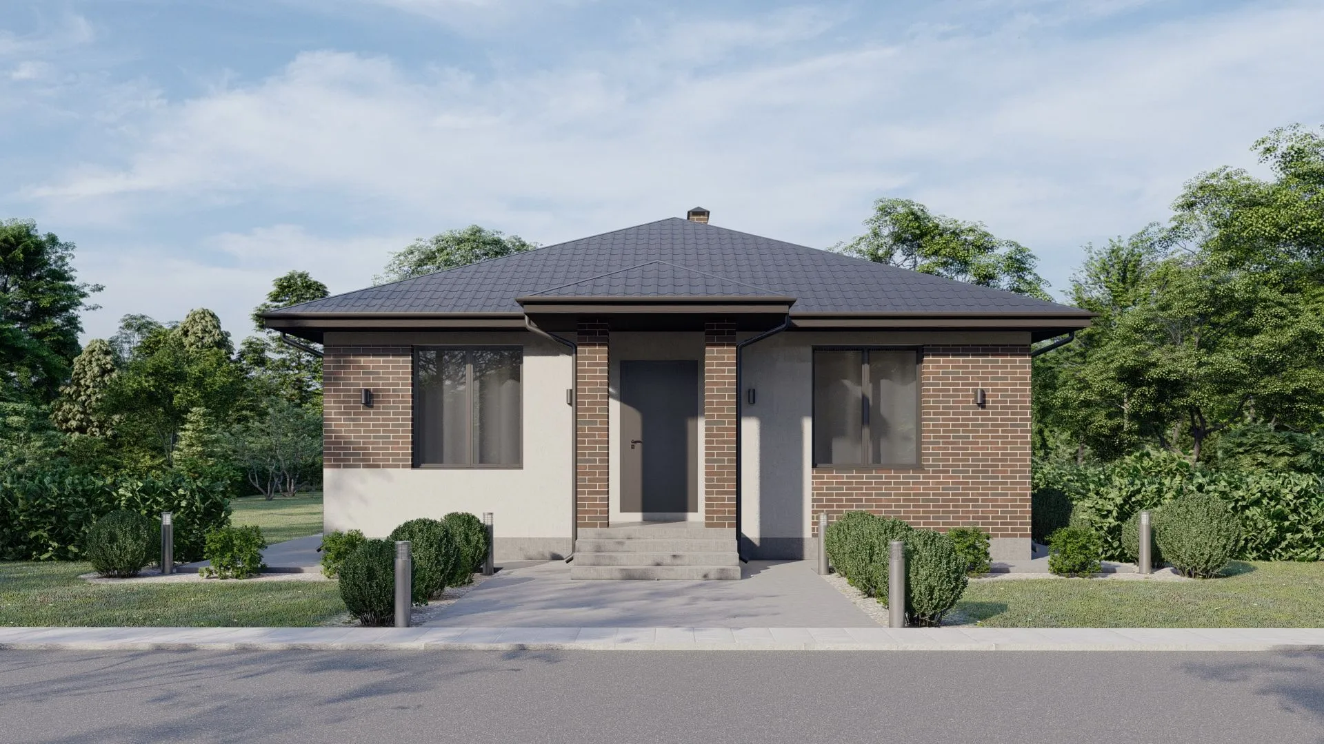 Одноэтажный дом Райт