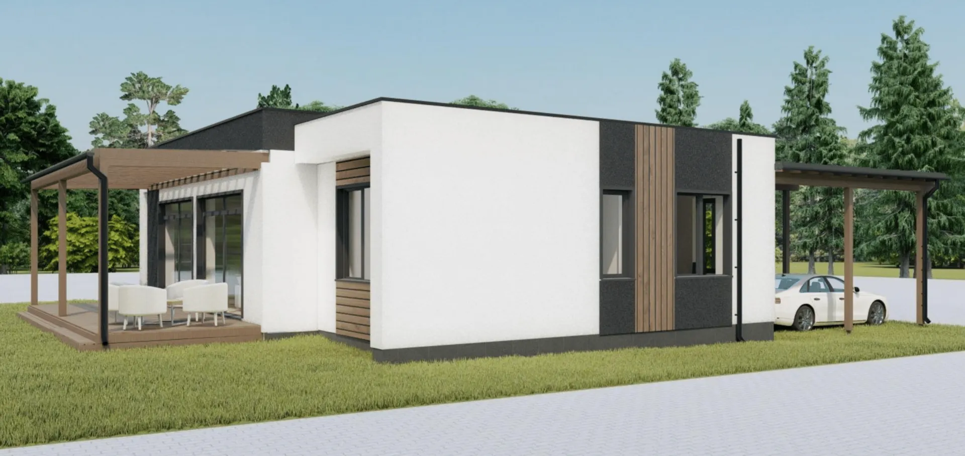 Одноэтажный дом 