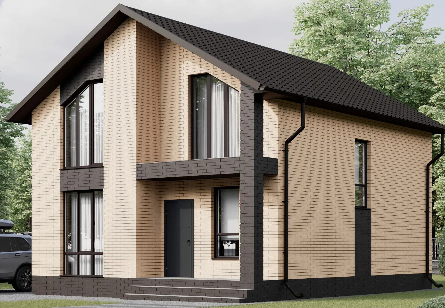 Двухэтажный дом СМ-18