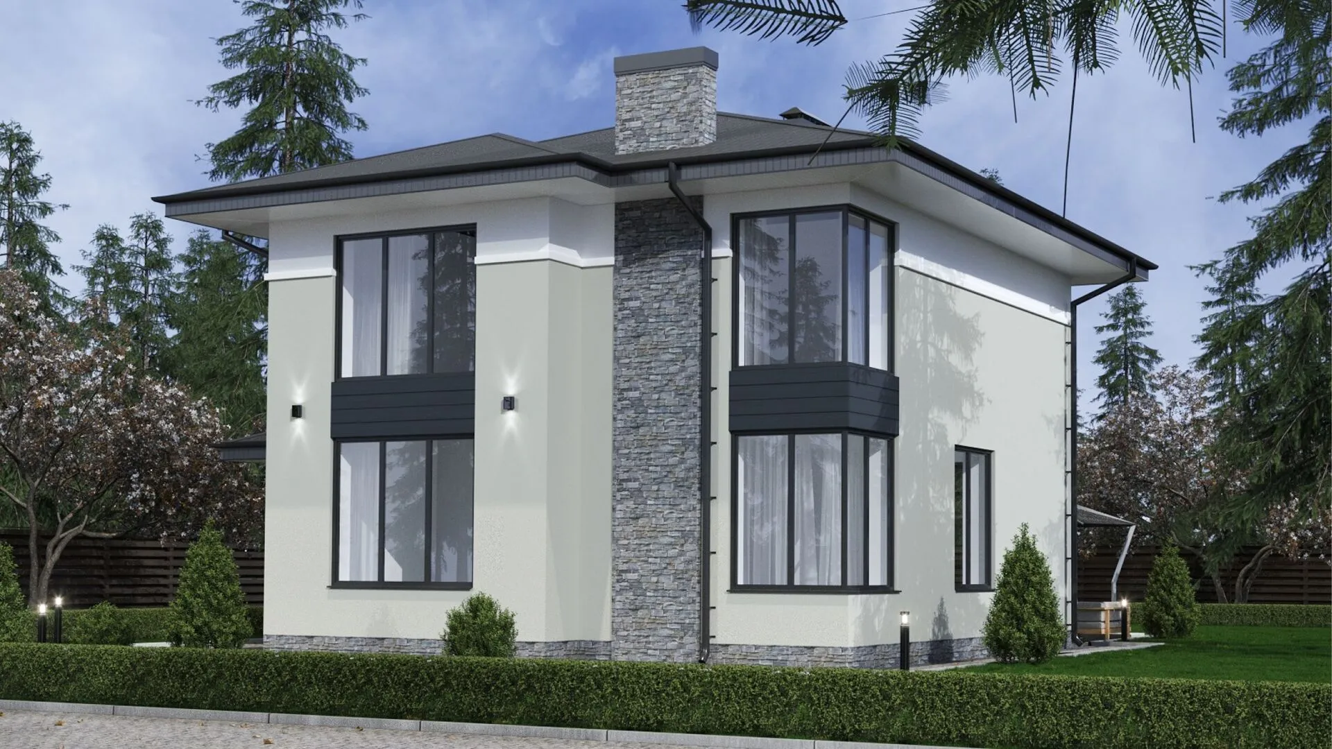 Двухэтажный дом 