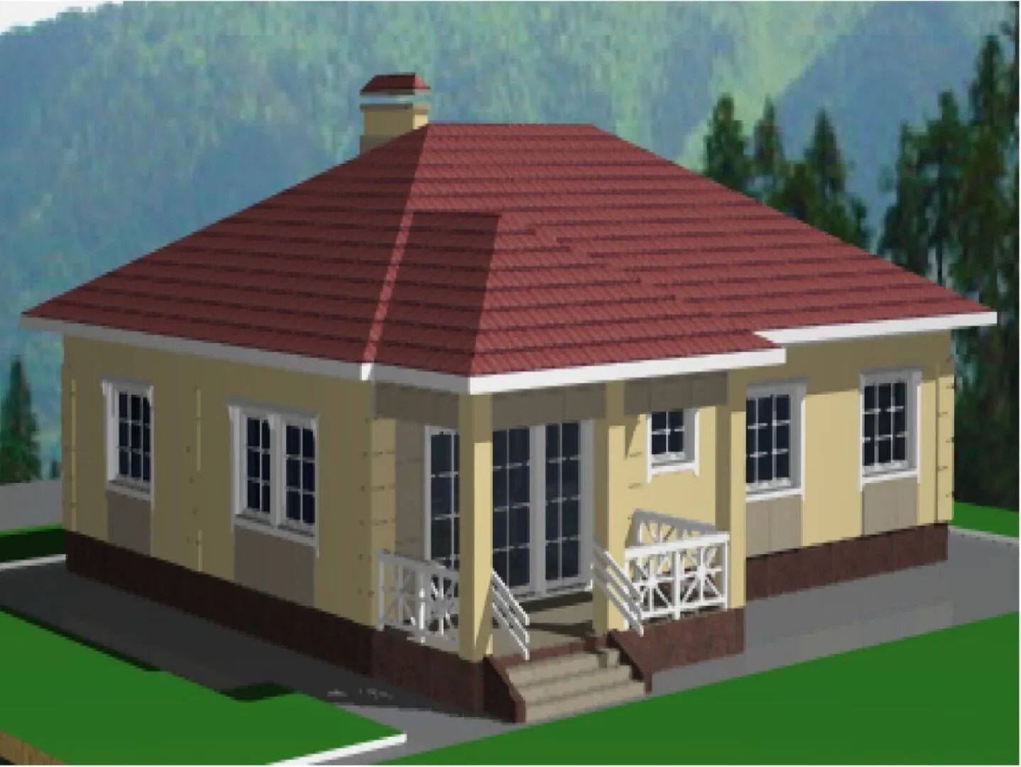 Загородный дом Уровень-145