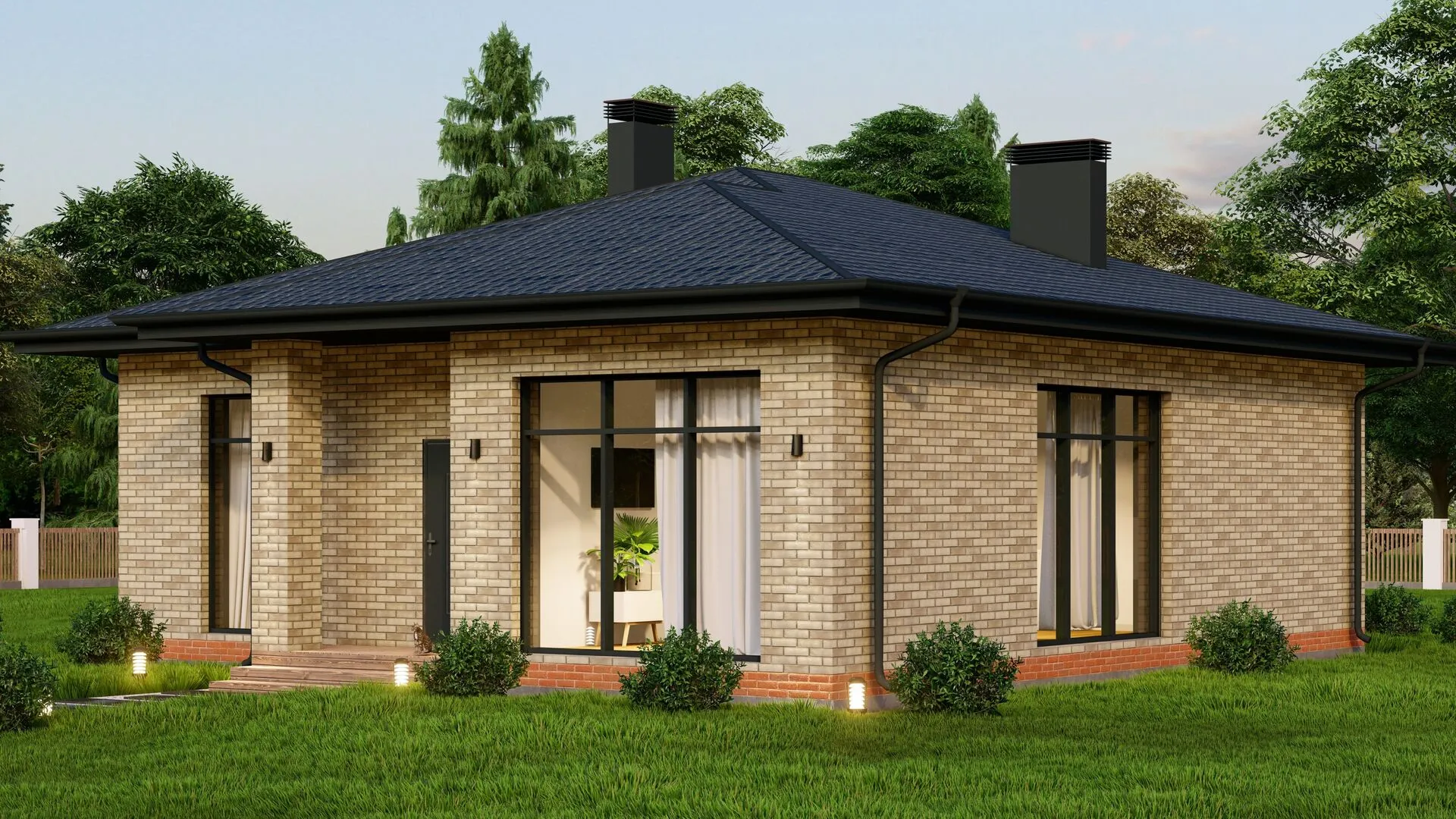 Одноэтажный дом LV-89