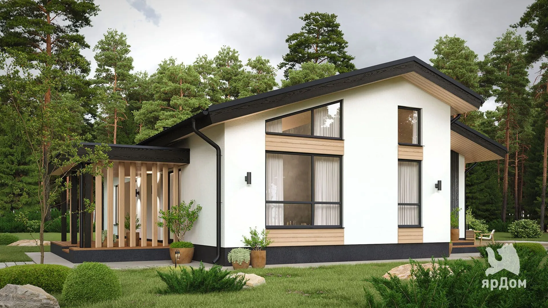 Одноэтажный дом Light-115