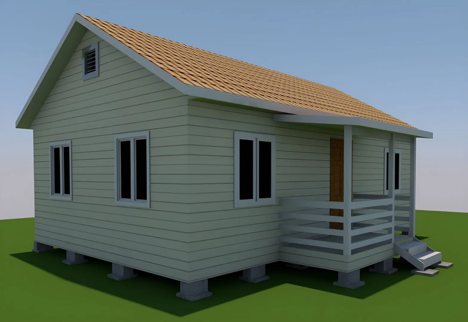 Садовод 6х9 П3 с крыльцом