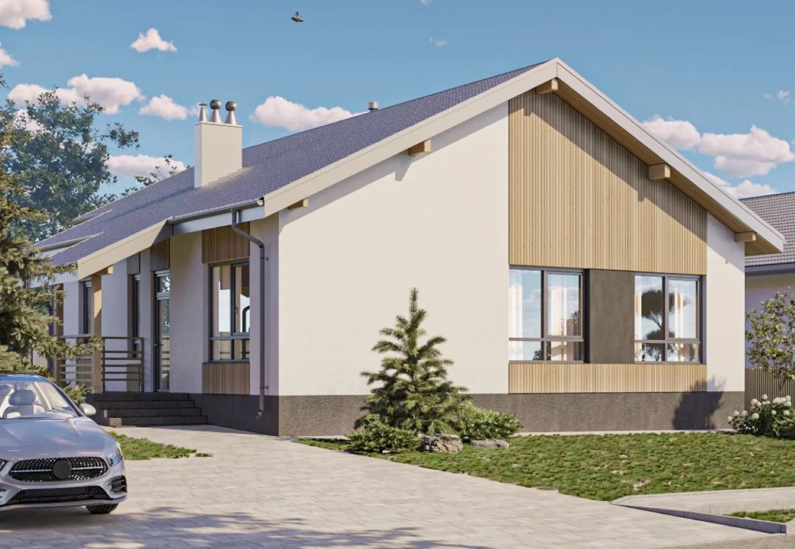 Индивидуальный жилой дом (тип L2), расположенный в п. Мичуринский