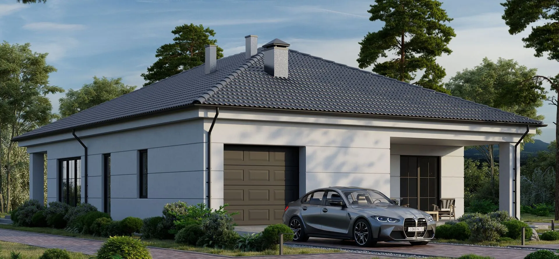 Одноэтажный дом 