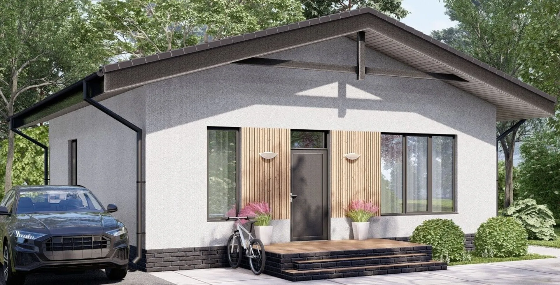 Одноэтажный дом 