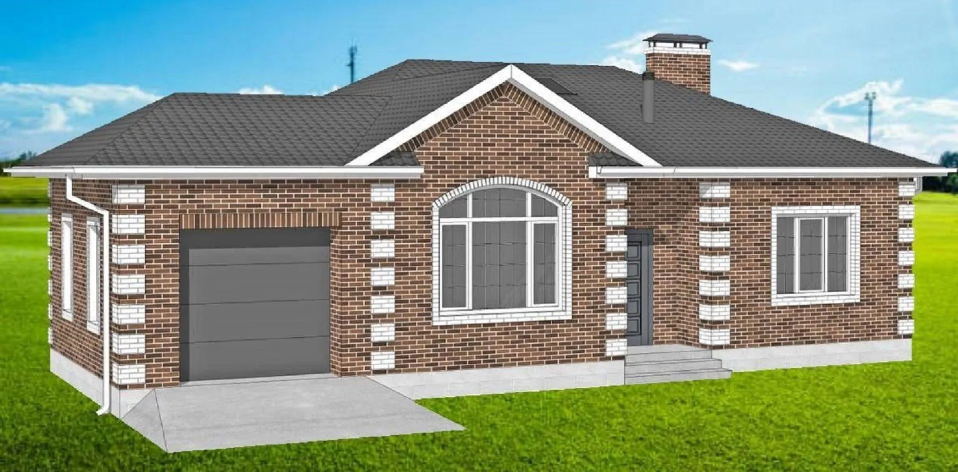 Проект загородного дома М-156