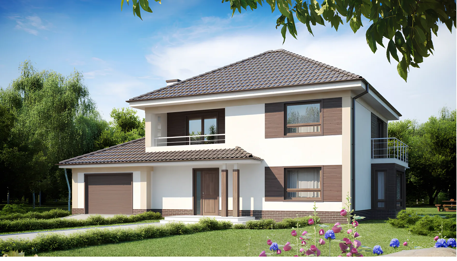 Двухэтажный дом 