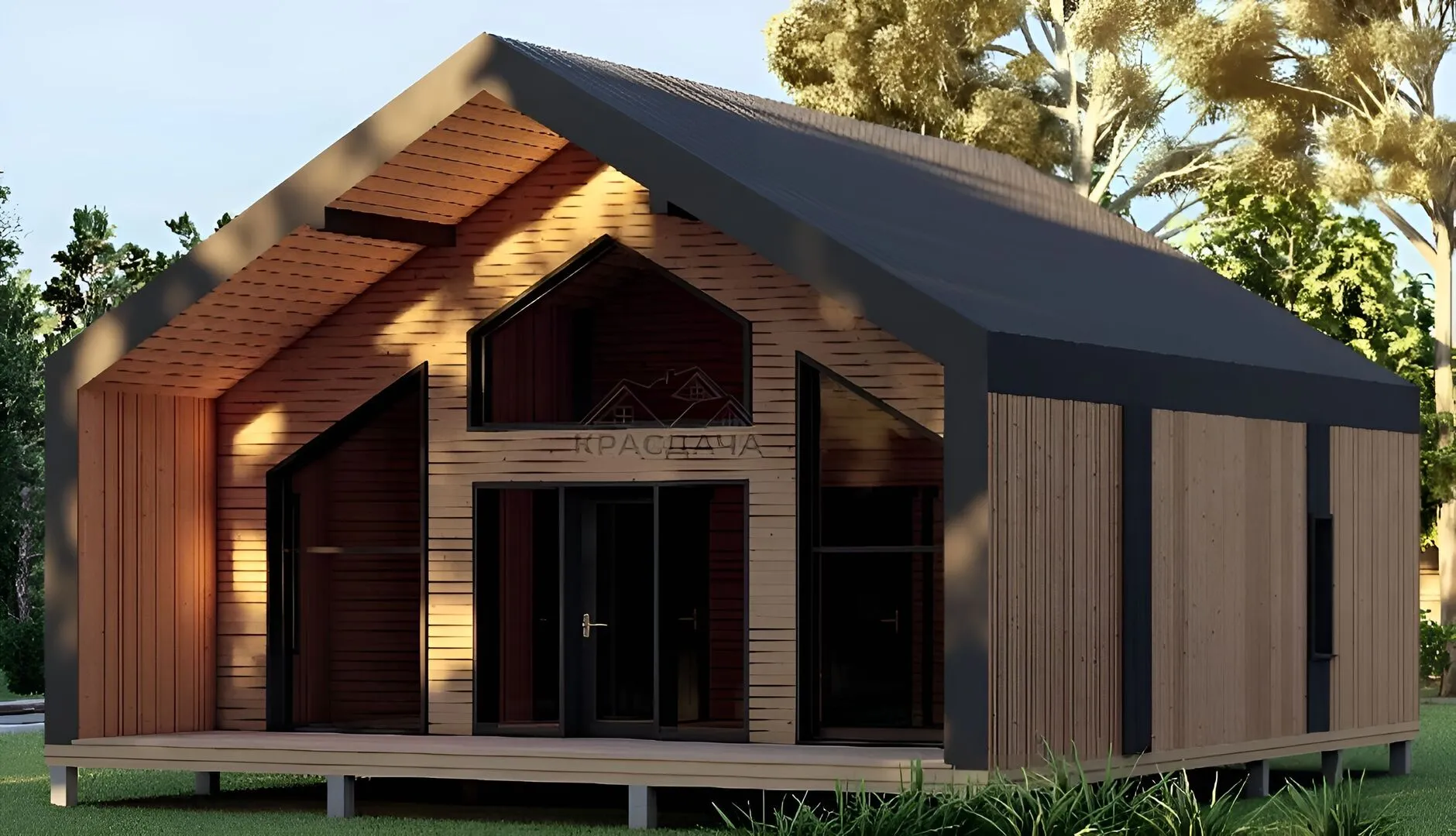 Барнхаус одноэтажный