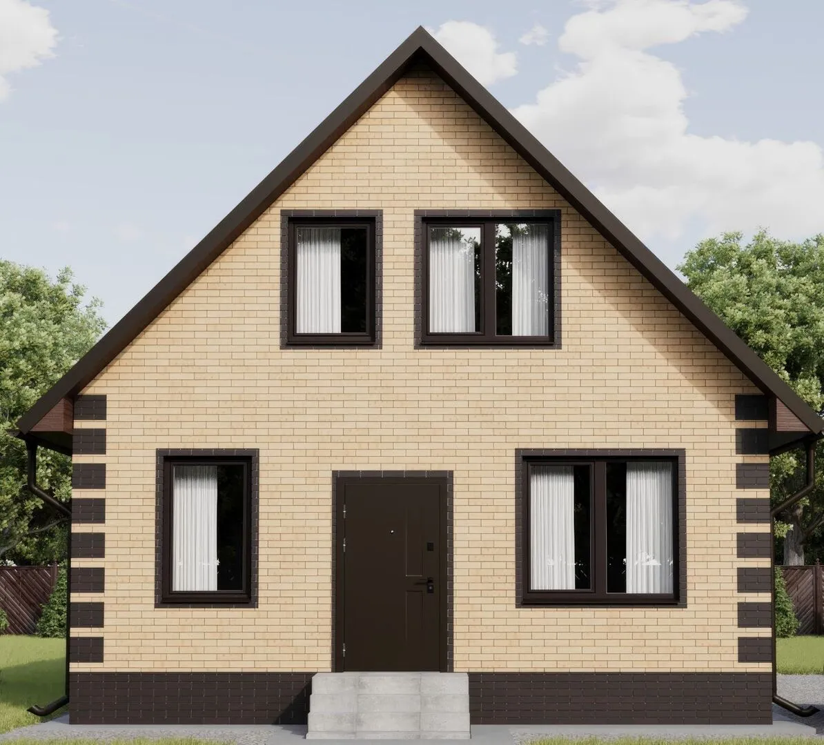 Двухэтажный дом СМ-25