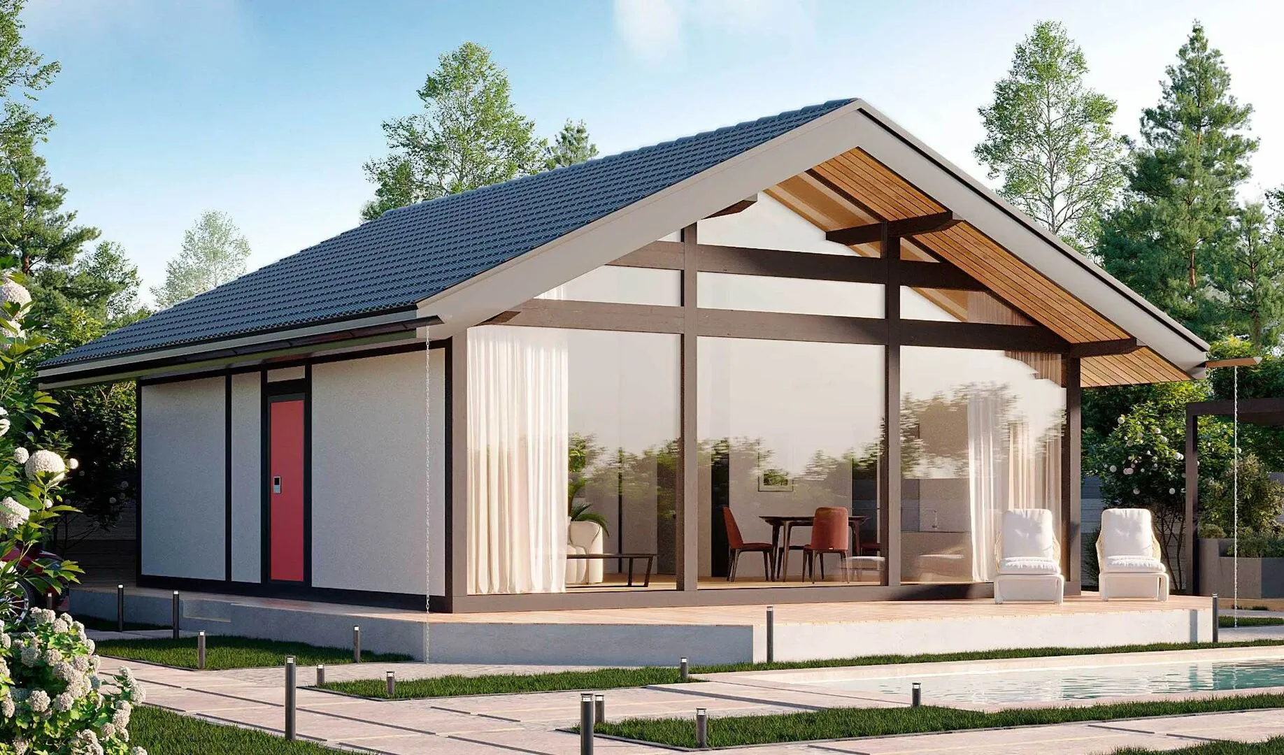 Одноэтажный дом Смарт 7