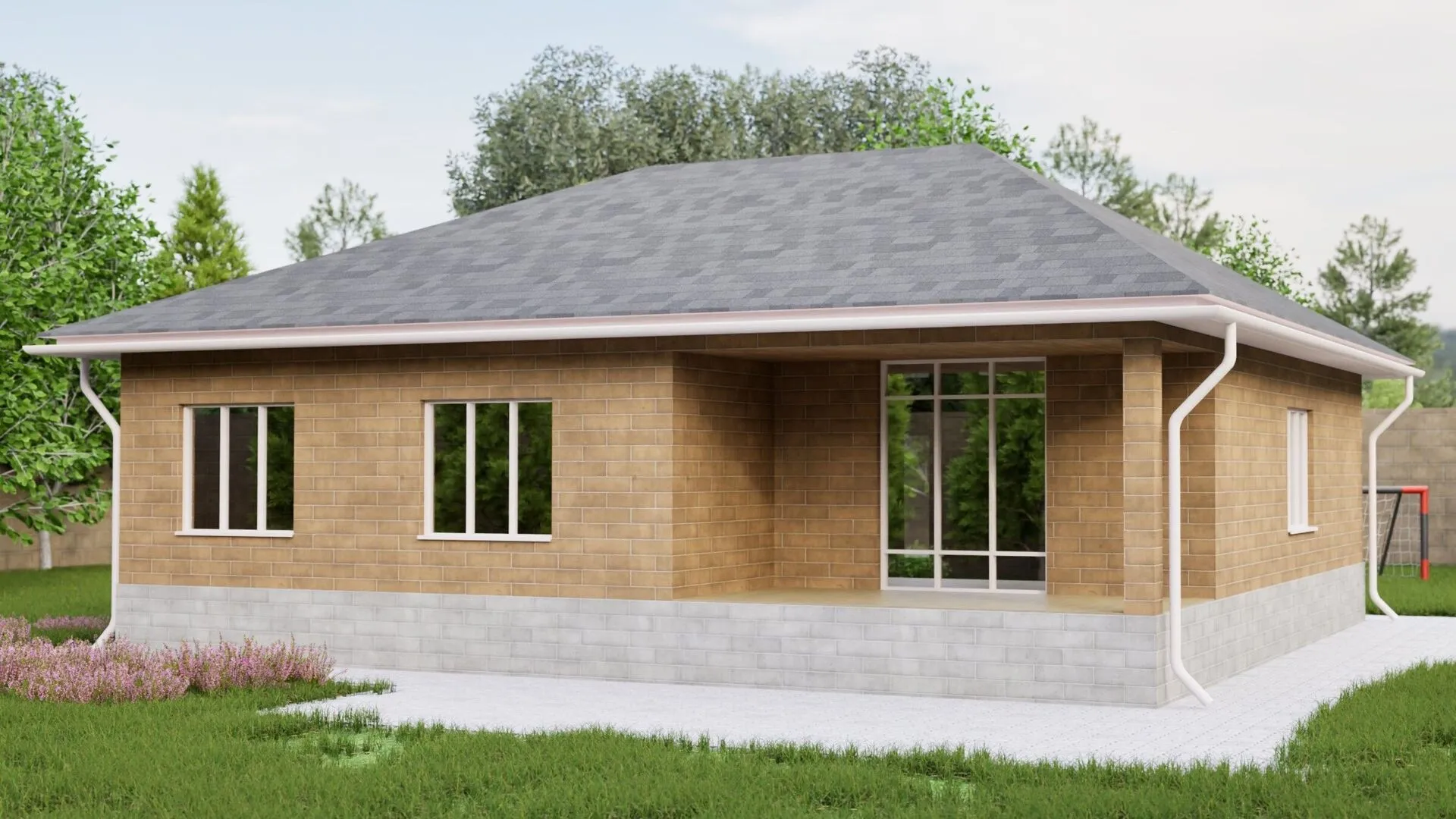 Одноэтажный дом 