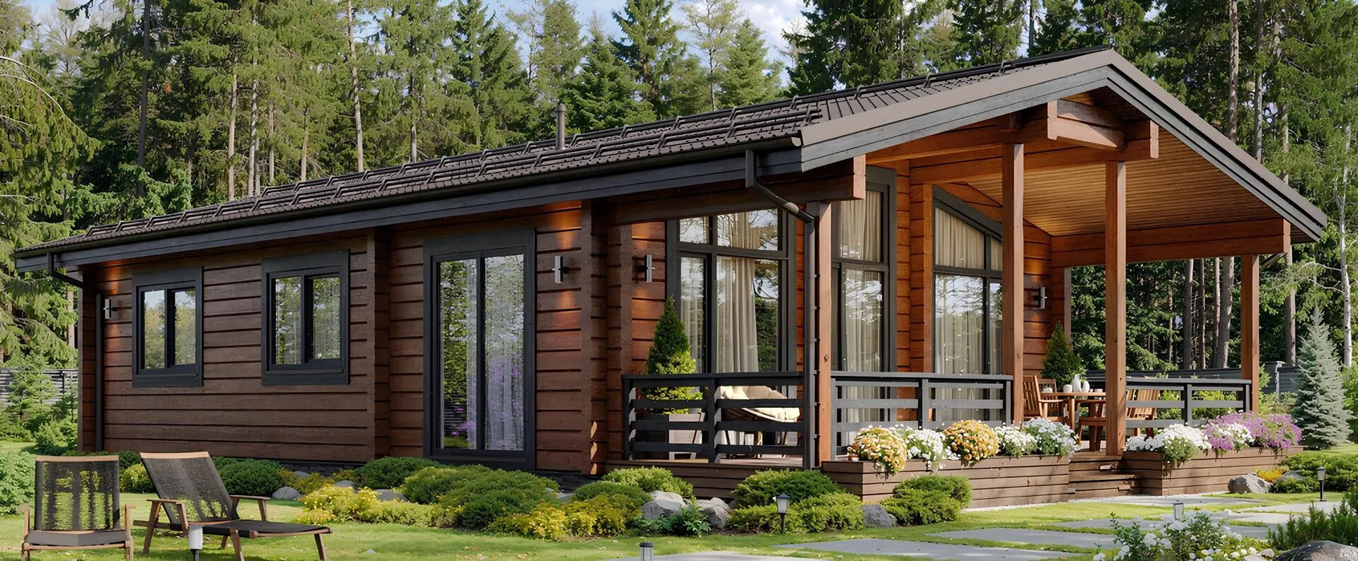 Дом из клееного бруса 