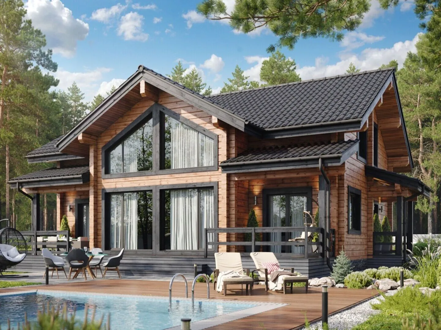 Дом из клееного бруса 