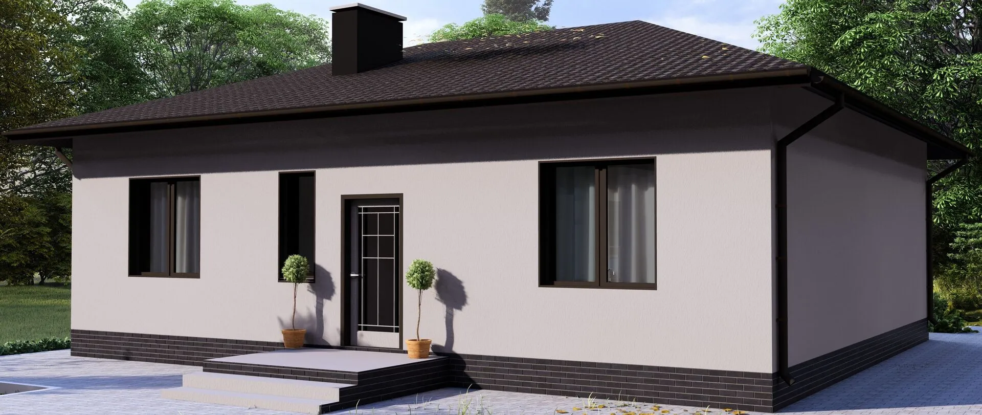 Одноэтажный дом Стройгаза