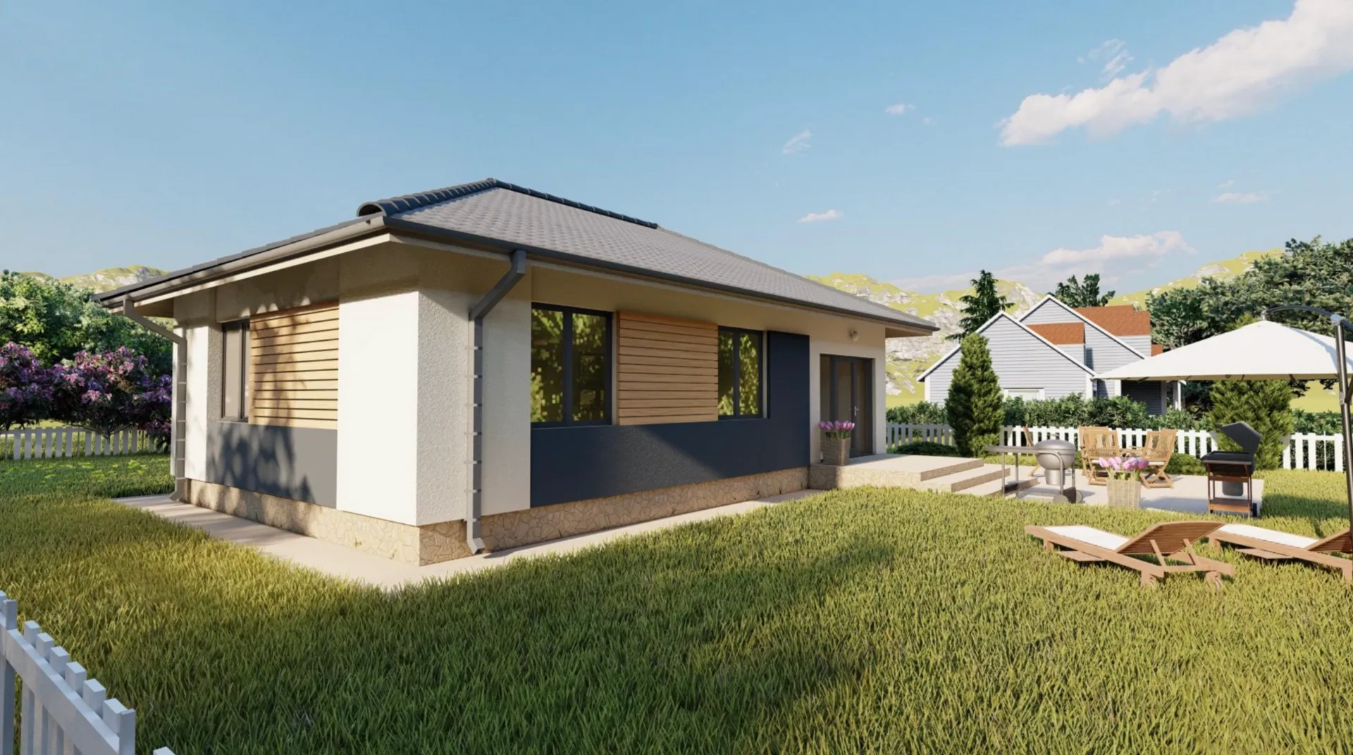 Одноэтажный дом 