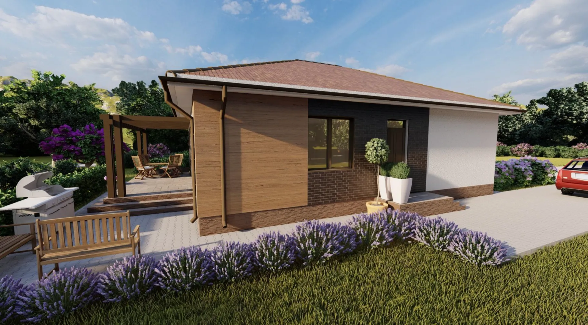 Одноэтажный дом 