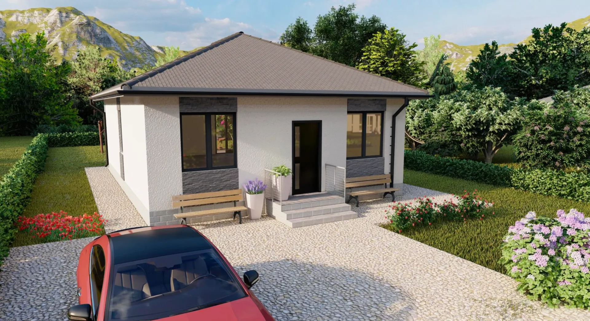 Одноэтажный дом 