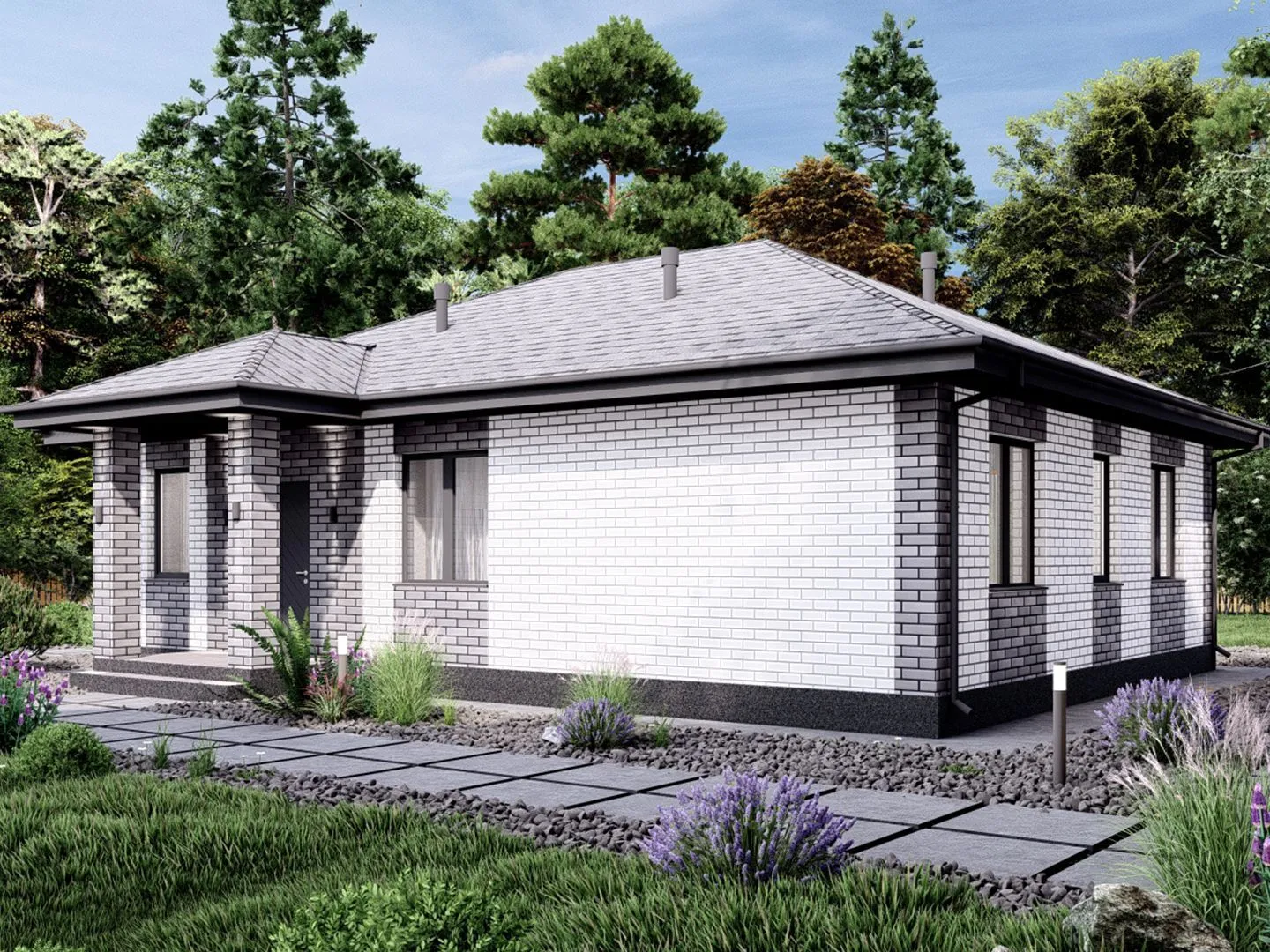 Одноэтажный дом 